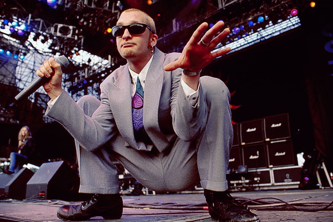 Layne Staley of Alice in Chains performs at Lollapalooza in 1993.