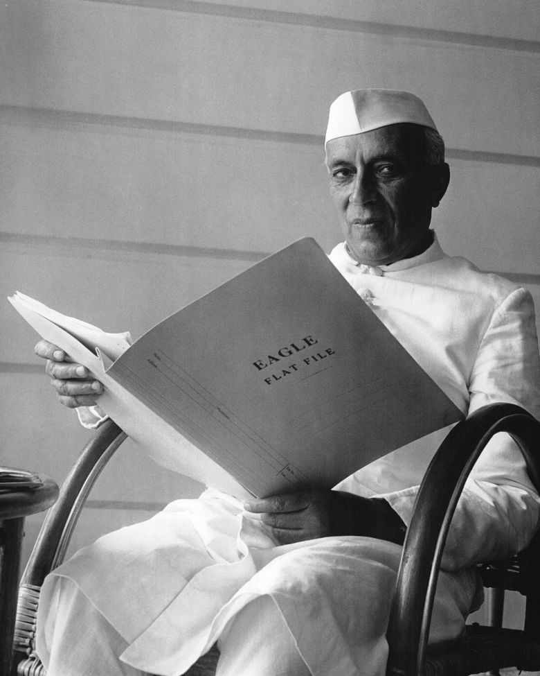 Indian Prime Minister Jawaharlal Nehru, circa 1950.