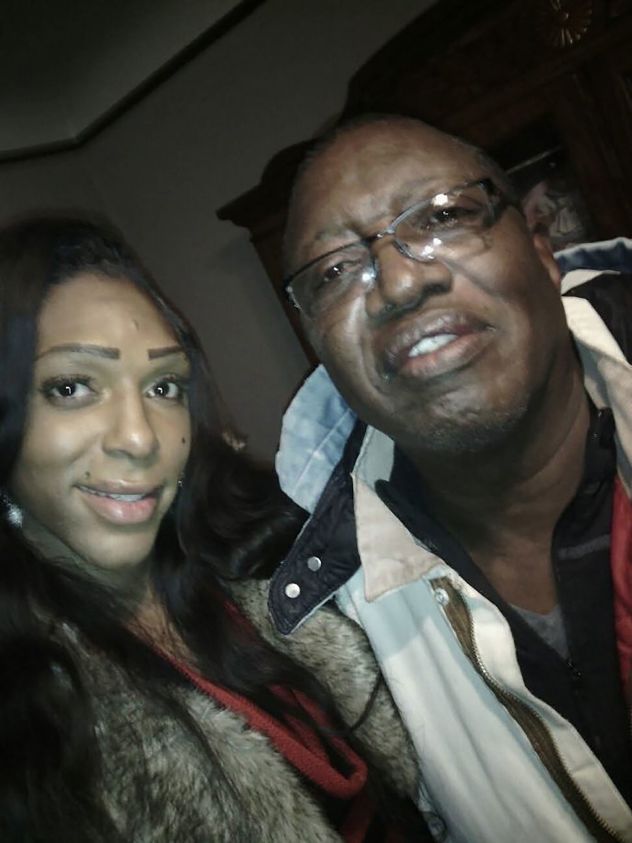 Karmin Wells poses with her grandfather, Willie Bibb. She called him “Daddy” because he raised her like a father.