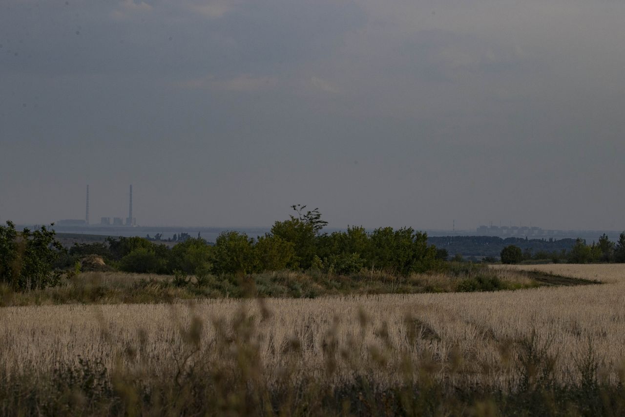 Zaporizhzhia Nuclear Power Plant is seen as Russian military's presence at the power plant continues, on August 11, in Zaporizhzia, Ukraine.