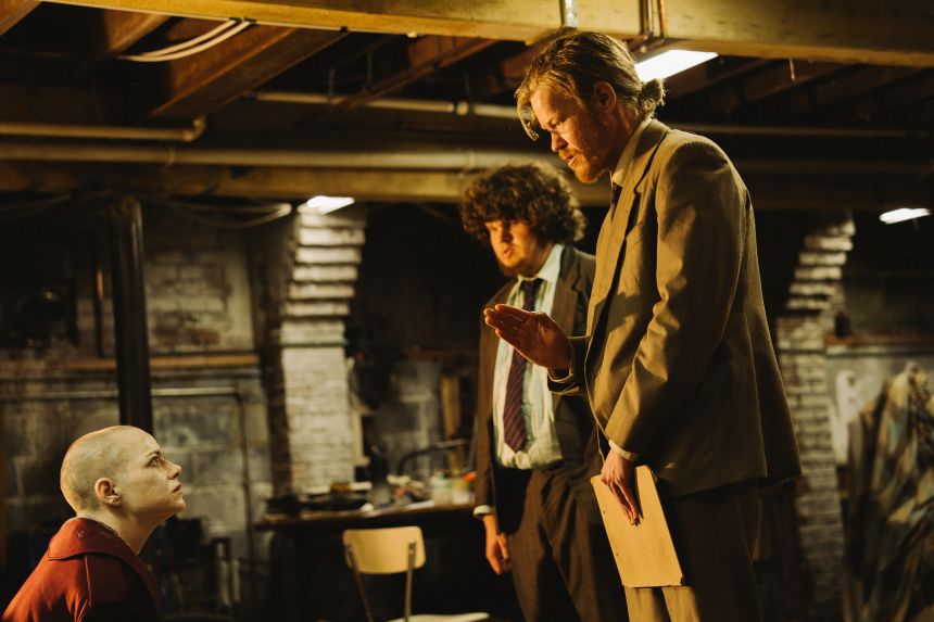 Emma Stone, Aidan Delbis and Jesse Plemons in