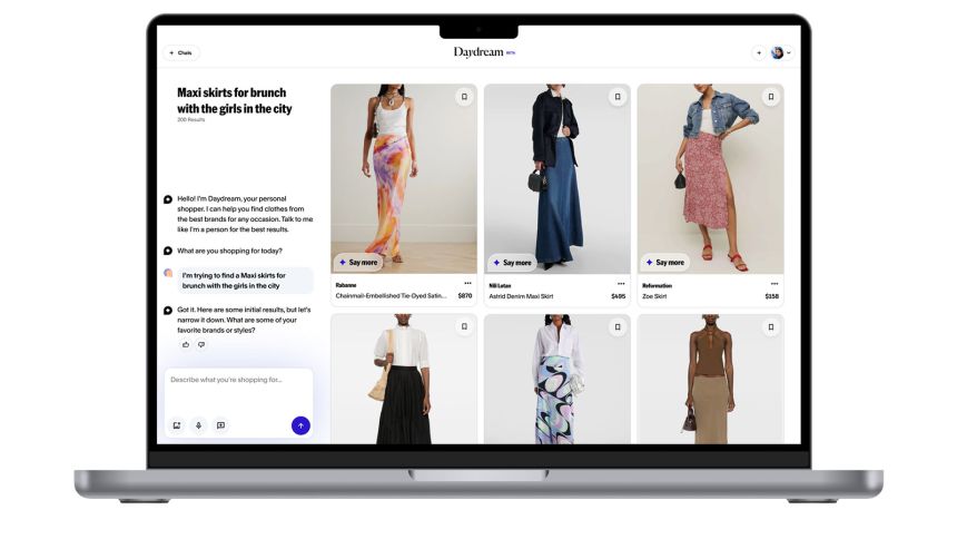 Daydream lets users search for products online like they are chatting with a friend.