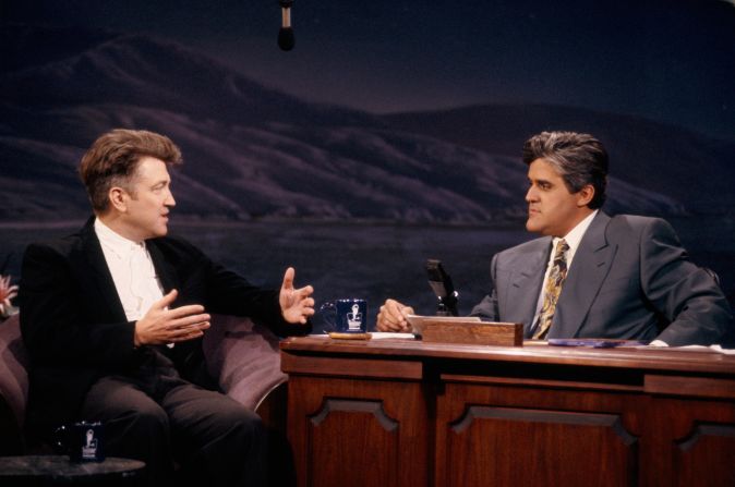 Lynch appears on "The Tonight Show with Jay Leno" in 1992.