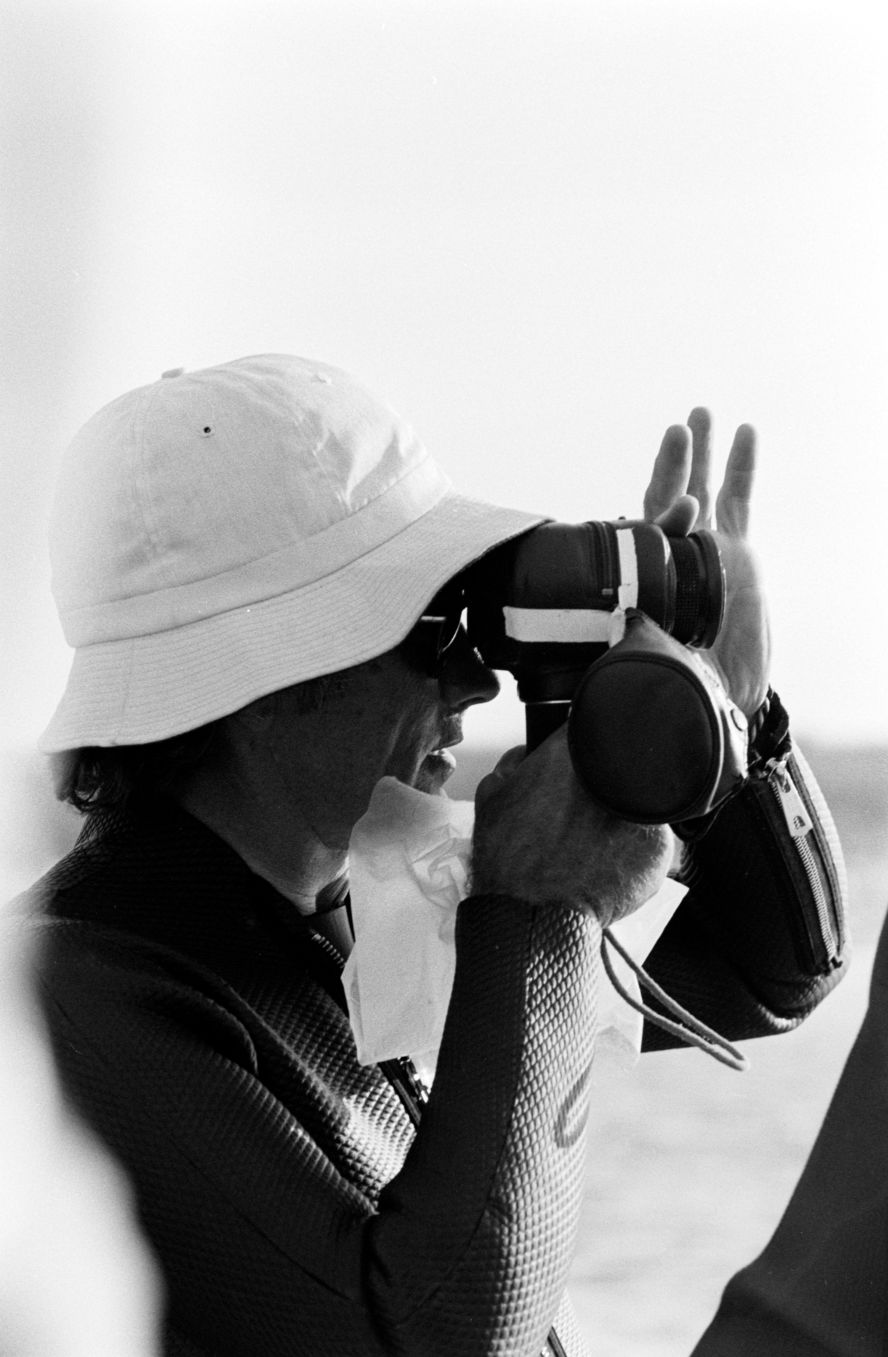Cinematographer Bill Butler lines up a shot during filming. Butler also shot "One Flew Over the Cuckoo's Nest," the film that beat "Jaws" for best picture at the Oscars.