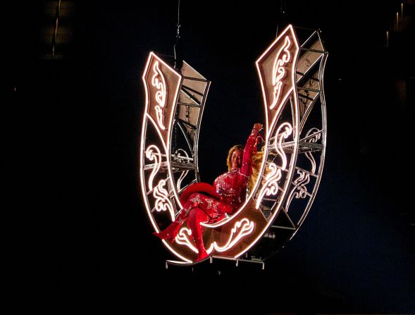 Beyoncé performs on <a  target="_top" href="/newspapers?url=https://www.cnn.com/2025/04/29/entertainment/beyonce-cowboy-carter-blue-ivy-rumi/index.html">the opening night of her Cowboy Carter Tour</a> at SoFi Stadium in Inglewood, California, on Monday, April 28.