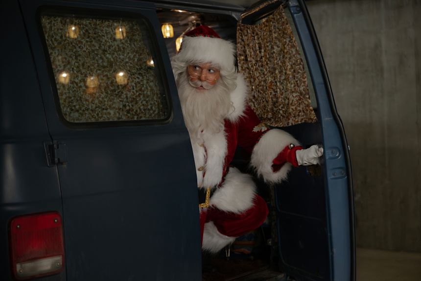 Alexandra Breckenridge as Santa Claus in 