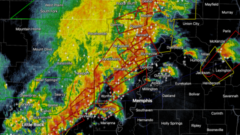 Radar image captured at 8:15 p.m. EDT.