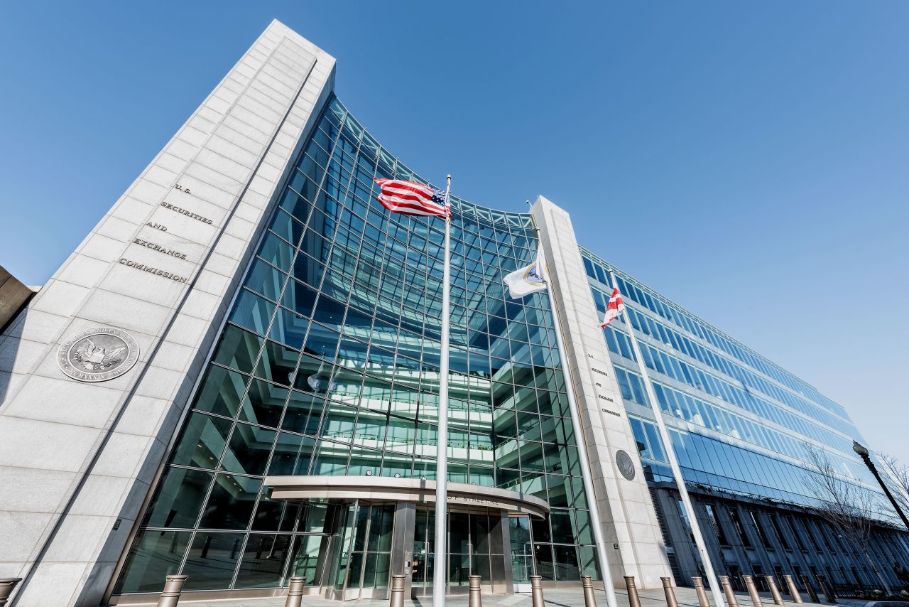 The United States Securities and Exchange Commission building in Washington DC. 