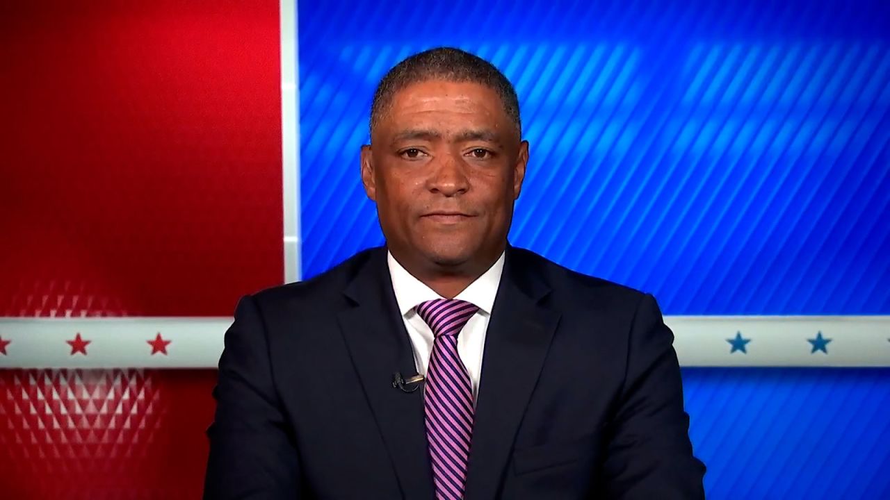 Cedric Richmond, co-chair of the Harris-Walz campaign, appears on CNN on Tuesday, August 6.