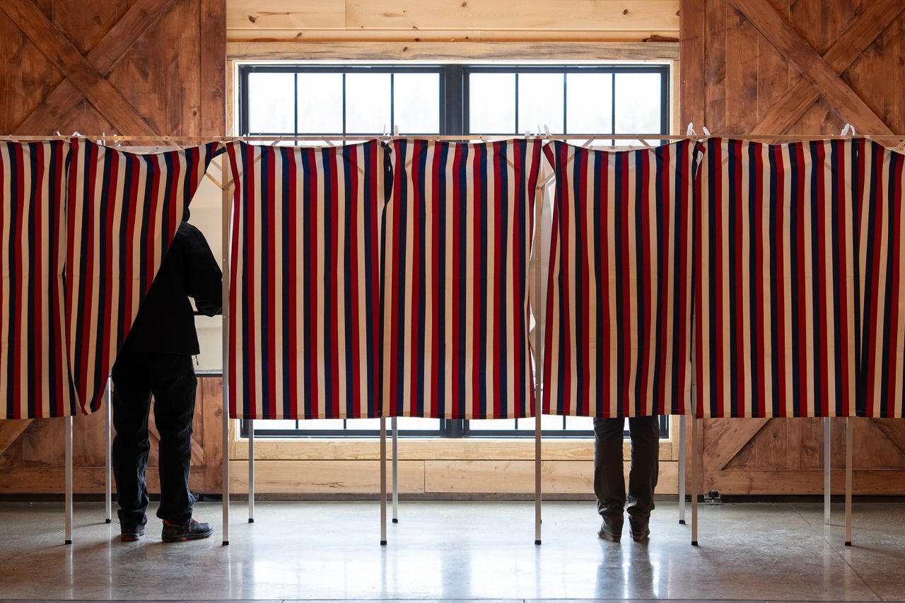 Voters cast ballots in Concord, New Hampshire, on Tuesday, January 23. 