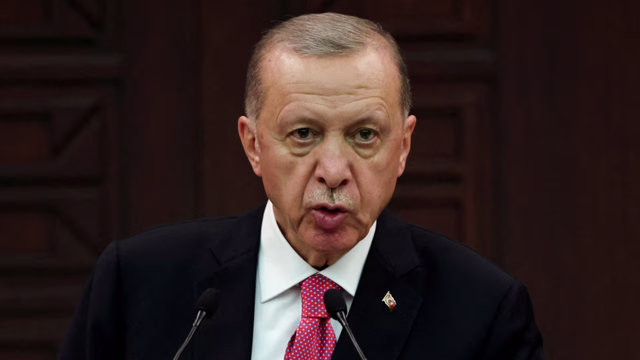 Turkish President Tayyip Erdogan announces new cabinet during a press conference in Ankara, Turkey June 3, 2023.
