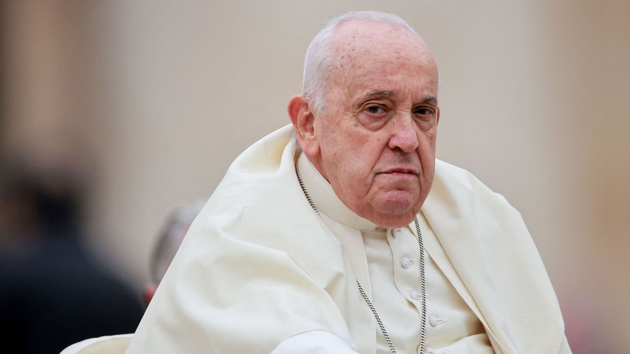 Pope Francis attends Easter Mass at the Vatican, on March 31. 