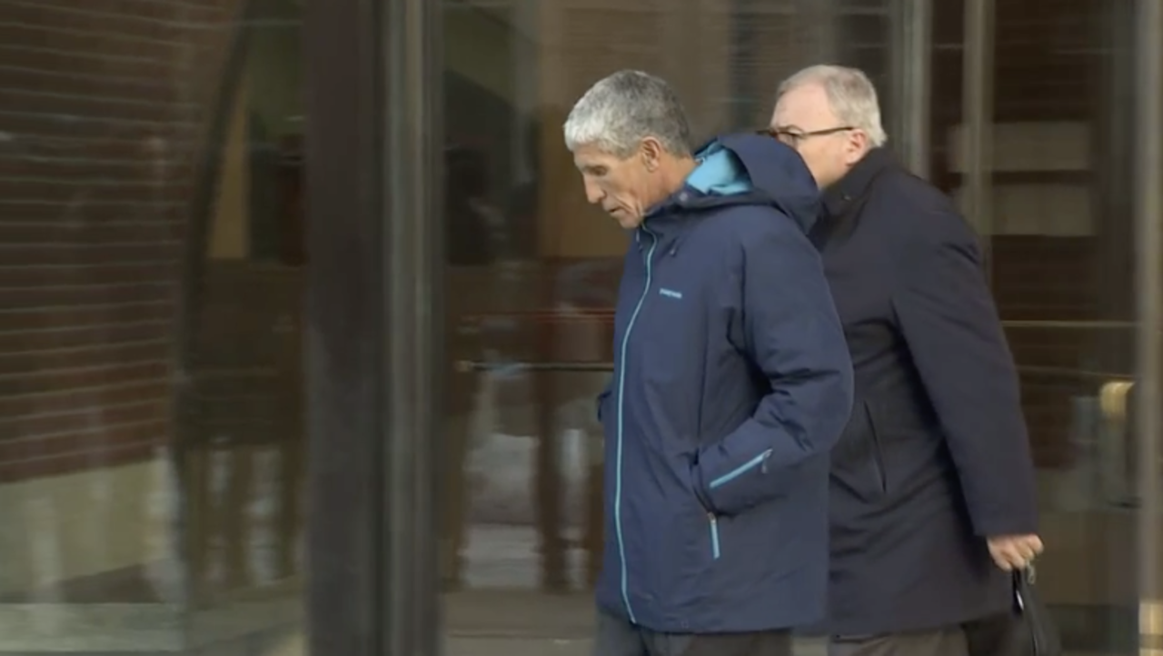 William Singer walks out of federal court.