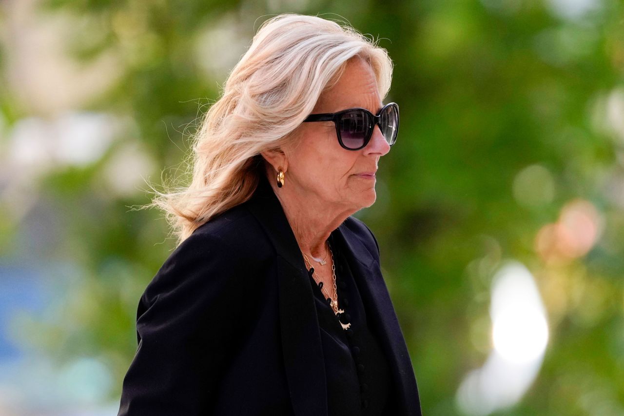 First lady Jill Biden arrives to federal court in Wilmington, Delaware, on Monday, June 10. 