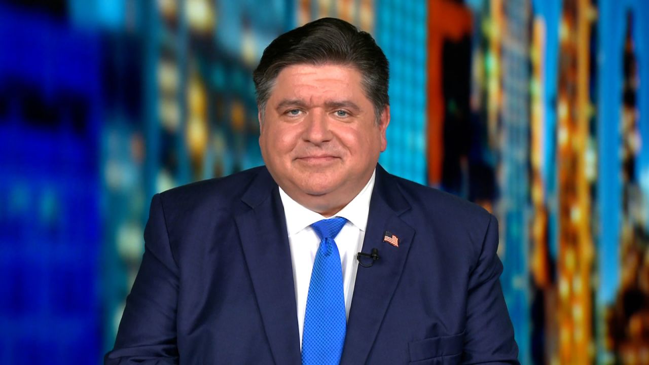 Illinois Governor JB Pritzker appears on CNN on Tuesday, July 23.