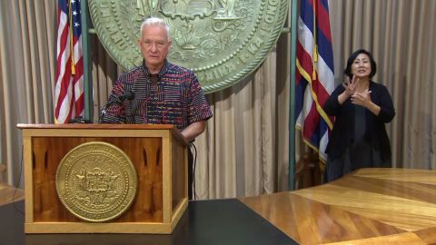 Honolulu Mayor Kirk Caldwell holds a media briefing on Tuesday.