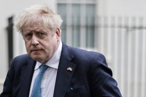 Boris Johnson leaves 10 Downing Street, in London, on March 2.