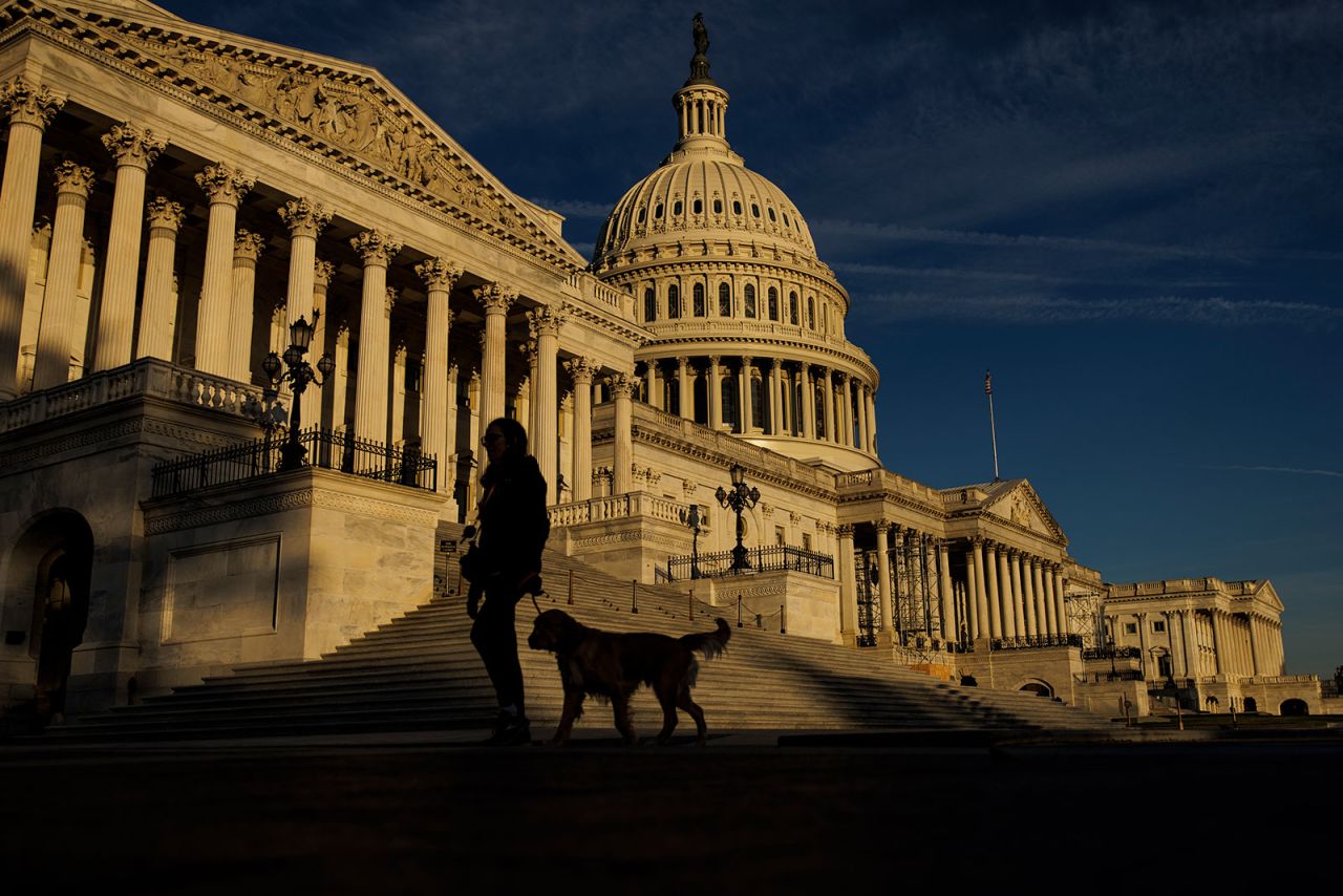 The US Capitol building is seen on November 8. 