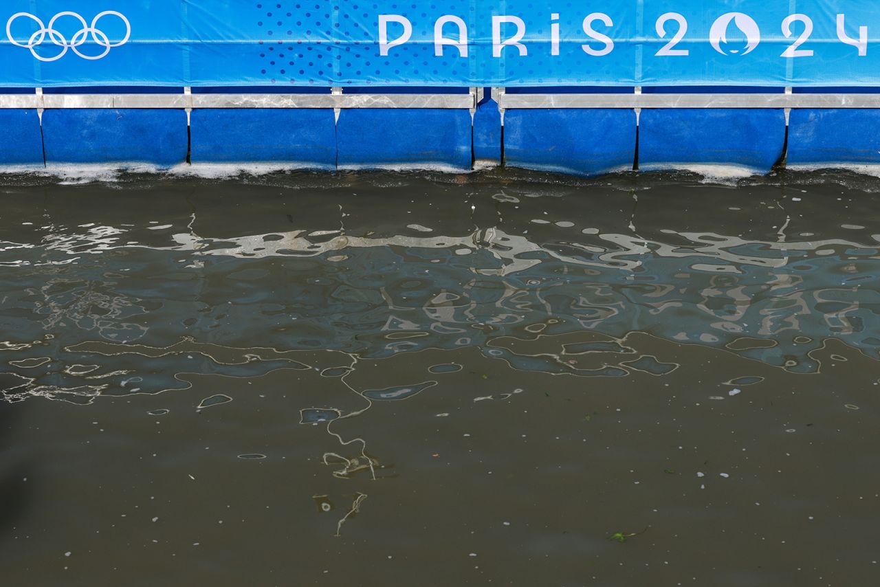 This picture taken on July 29, shows the Seine River in Paris, France.