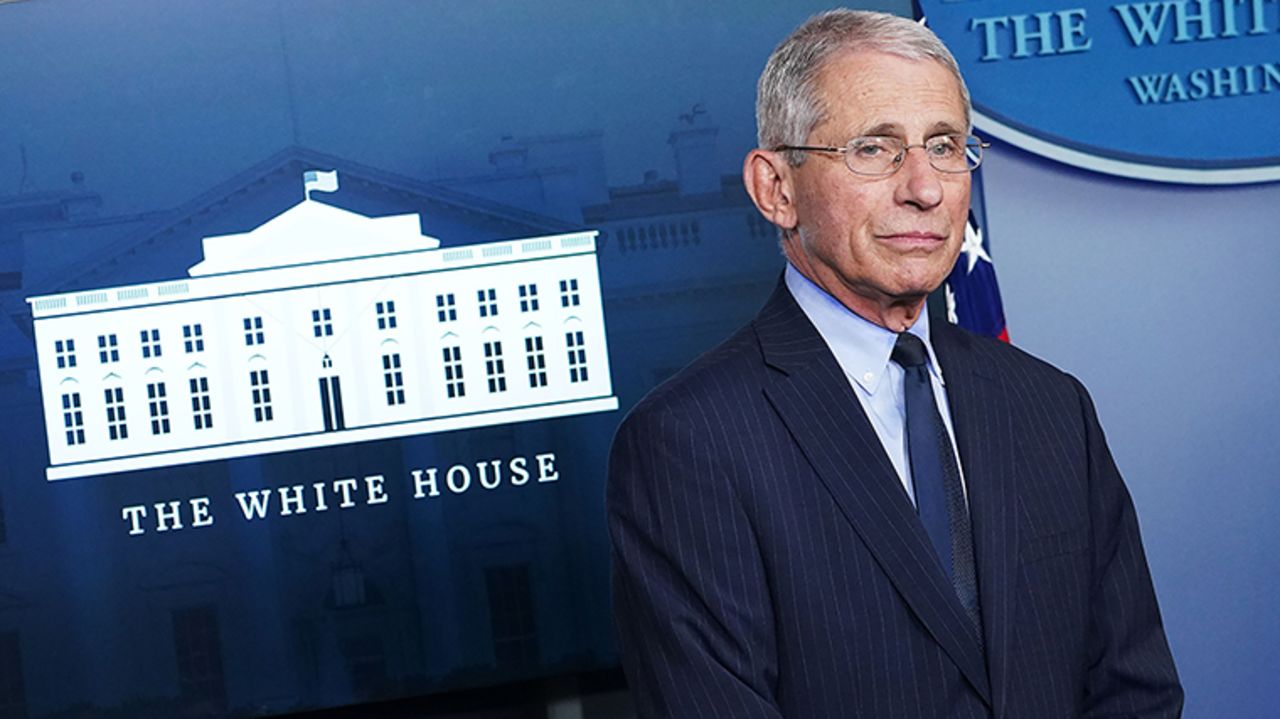 Director of the National Institute of Allergy and Infectious Diseases Dr. Anthony Fauci takes part in the daily briefing on the novel coronavirus, COVID-19, i at the White House on April 1.