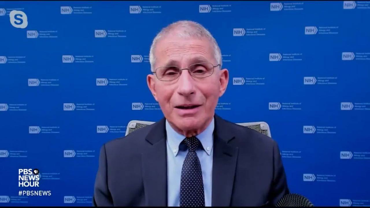 Dr. Anthony Fauci appeared on PBS Newshour on December 21.