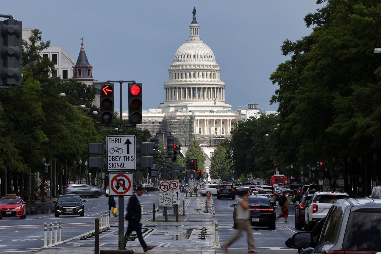 The U.S.?Capitol?Building?is seen in?Washington, D.C., on August 15.