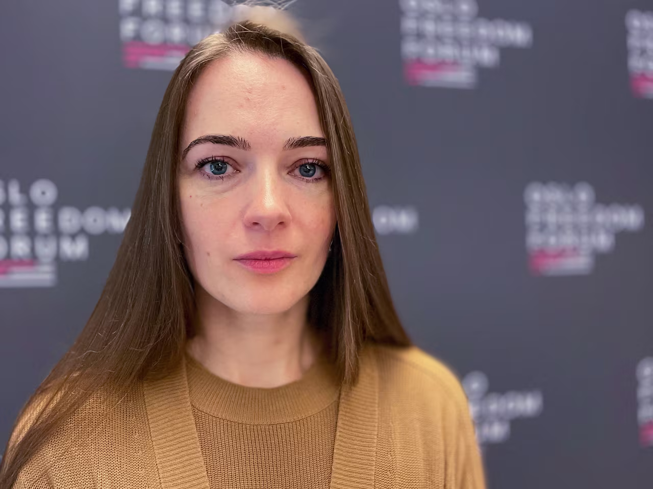 Ukrainian human rights lawyer Oleksandra Matviichuk in New York on Oct. 3.