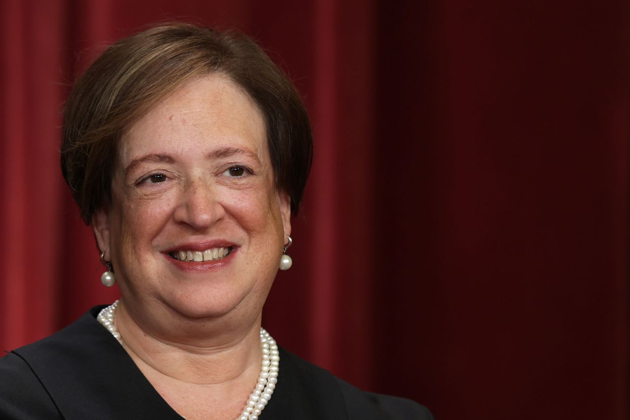 Justice Elena Kagan poses for an official portrait in Washington, DC, in 2022.