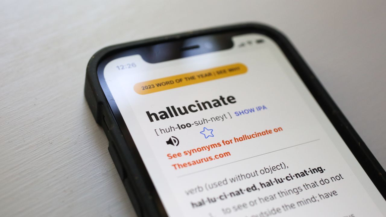 Dictionary.com's word of the year is hallucinate.