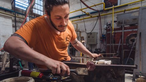 Wave Murano Glass is a glass factory on the island of Murano in Venice, Italy, founded by Roberto Beltrami, believed to be the youngest Murano glass master.