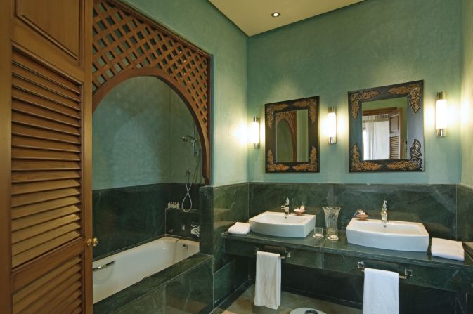 The course is bordered by 11 five-star hotel suites, each fitted in the style of traditional Moroccan riads.