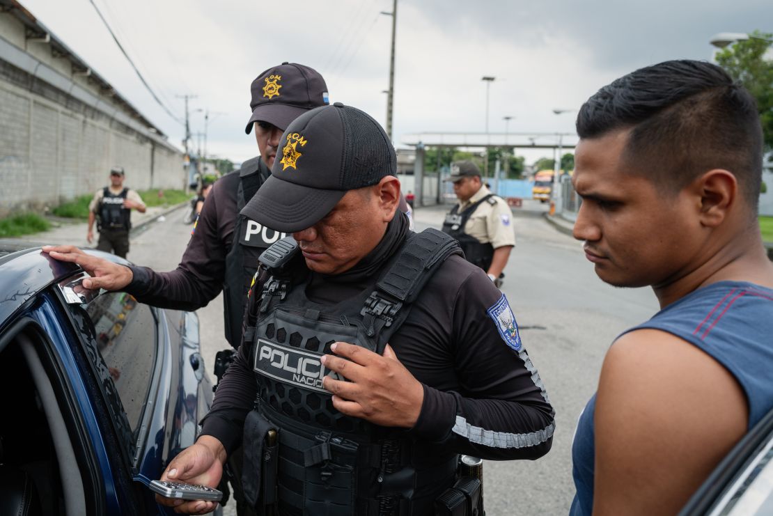 Police stop cars and search for drugs and weapons.