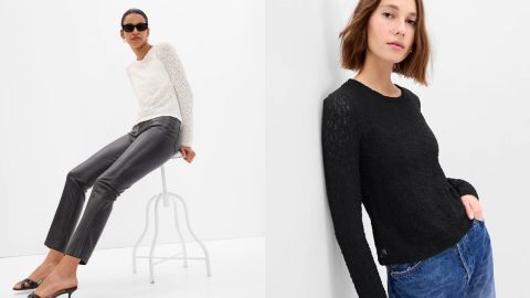 gap spon con Cropped Lace T-Shirt
