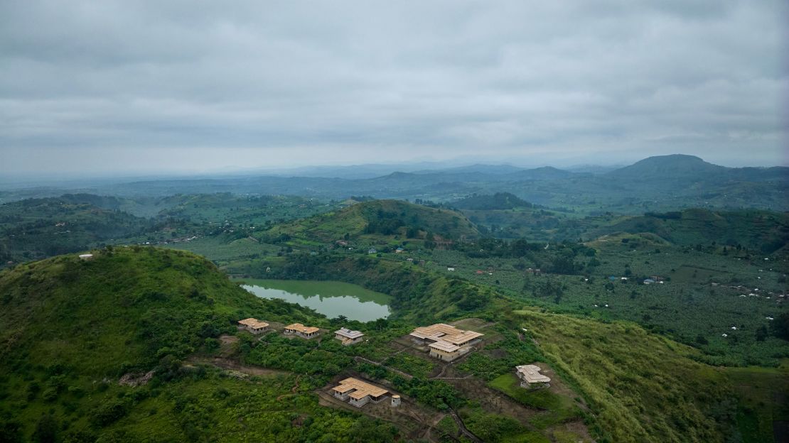 Kibale Lodge overlooks Uganda's Rwenzori Mountains.