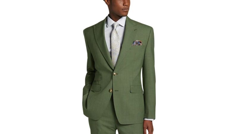 Olive green tuxedo on sale jacket