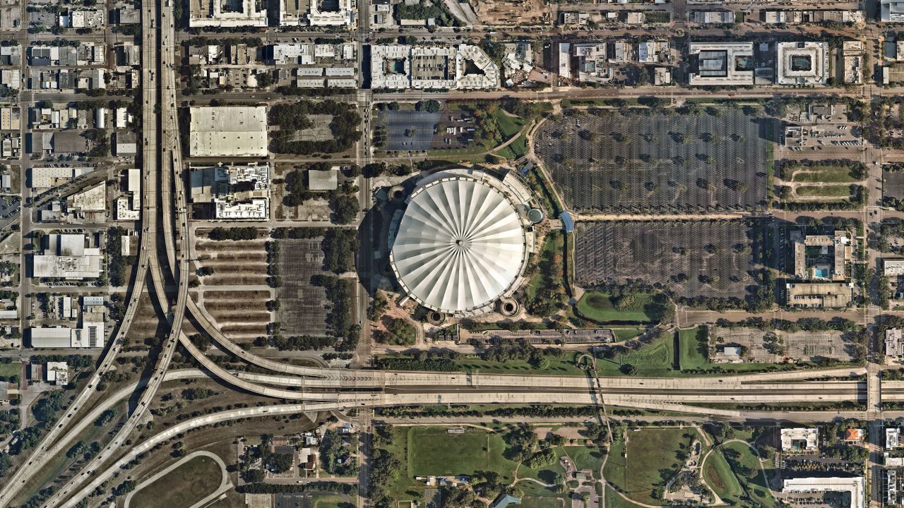 Tropicana Field is seen on September 29 prior to Hurricane Milton.