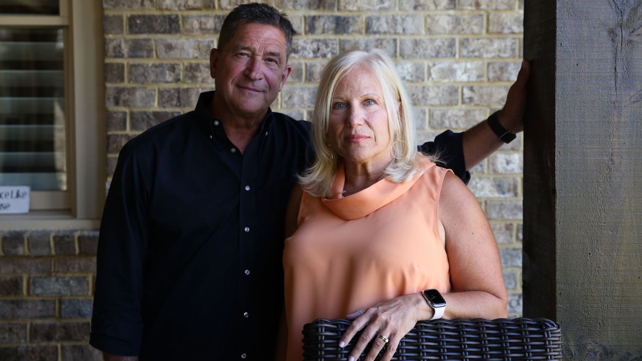 Greg Sr. and Lynn McDonald pose for a portrait at their home in Duluth, Georgia, on May 30, 2024.