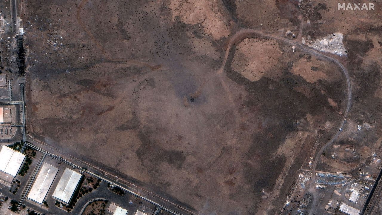 This satellite image shows the Natanz enrichment facility on June 22, 2025.
