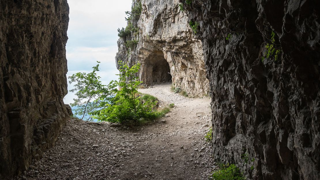 The Road of 52 Tunnels was built during World War I.