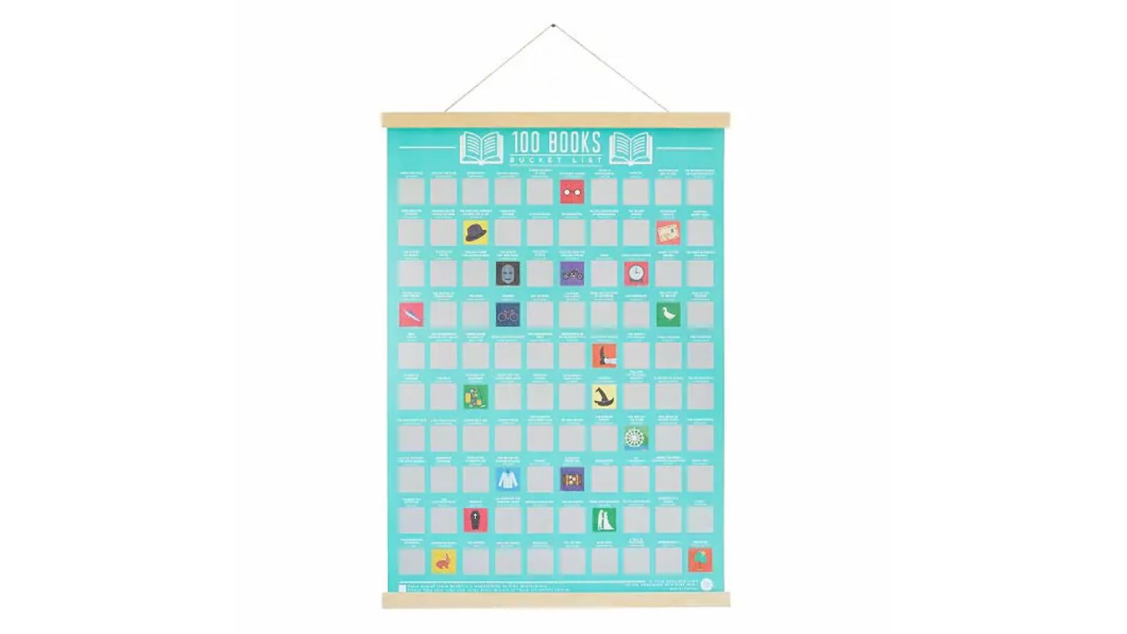 100 Booktok Romance Books - Scratch Off Bucket List Poster