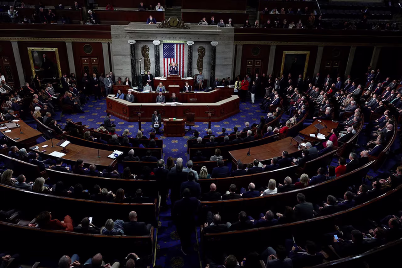 McCarthy addresses the U.S. House of Representatives for the first time after being elected Speaker,