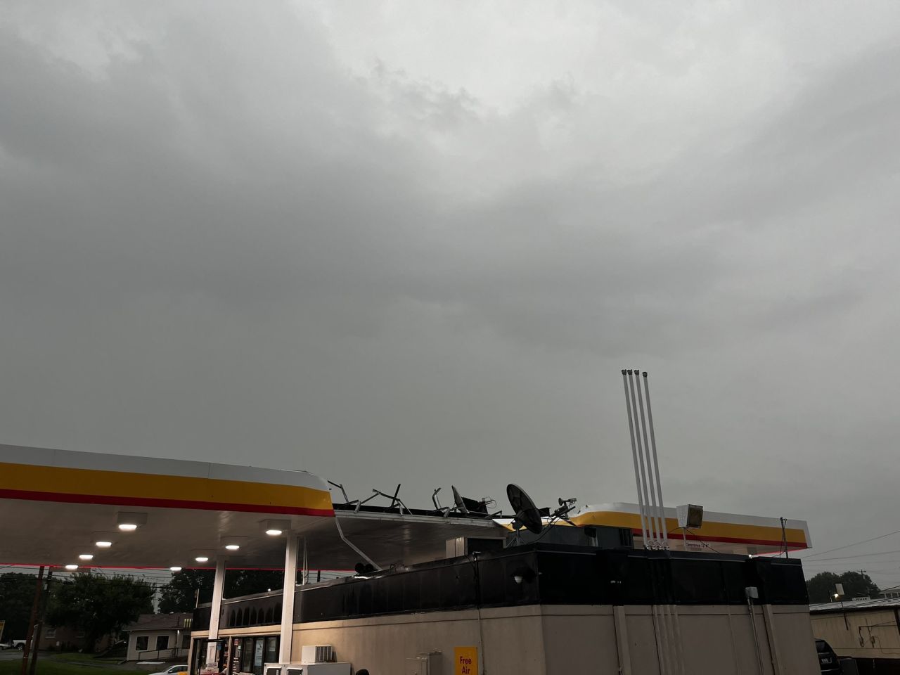 Storm damage is seen in Mayfield, Kentucky, on May 26.