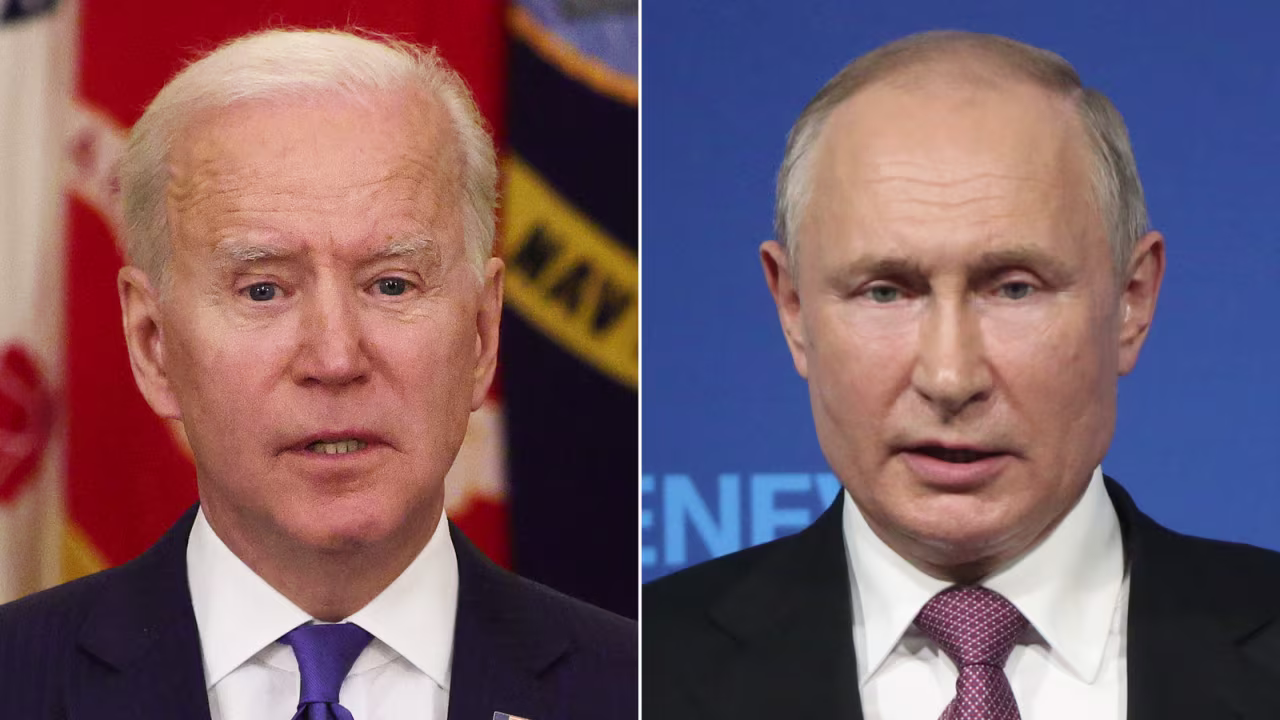 US President Joe Biden and Russian President Vladimir Putin. 