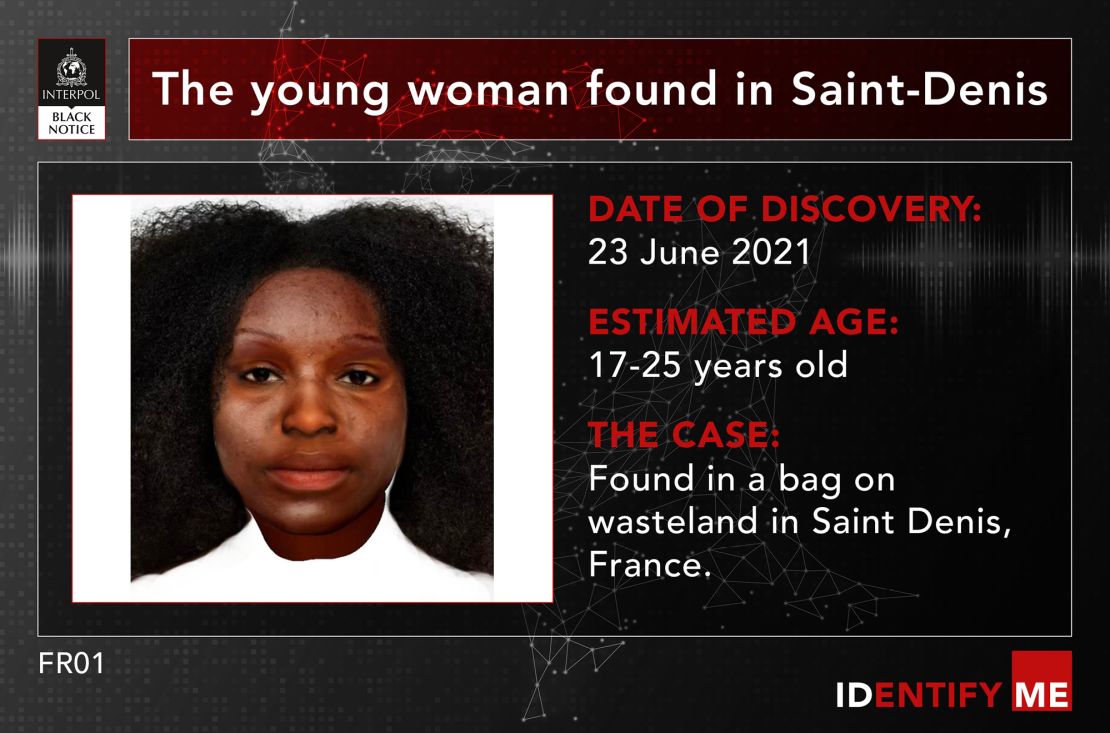 One of the cold cases relates to a body found in Saint-Denis, France.