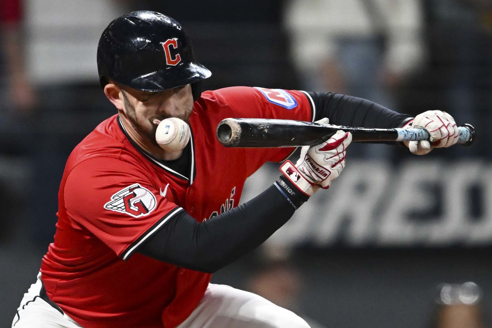 The Cleveland Guardians’ David Fry is <a href="index.php?page=&url=https%3A%2F%2Fwww.cnn.com%2F2025%2F09%2F24%2Fsport%2Fbaseball-mlb-david-fry-hospital-intl">hit in the face by a pitch</a> as he tries to bunt against the Detroit Tigers on Tuesday, September 23. Fry sustained facial and nasal fractures, his team said. He is expected to make a full recovery in six to eight weeks.