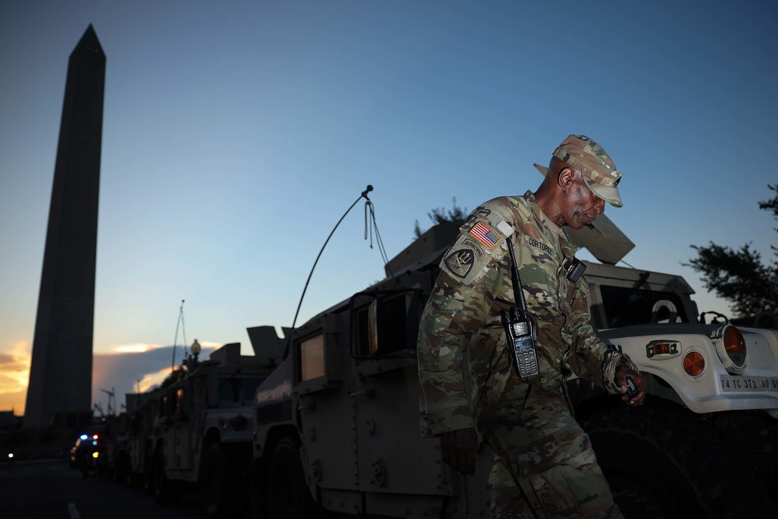 A member of the DC National Guard joins his unit near the Washington Monument in Washington, DC, on Tuesday, August 12. President Donald Trump <a href="index.php?page=&url=https%3A%2F%2Fwww.cnn.com%2Fpolitics%2Flive-news%2Ftrump-presidency-dc-crime-08-11-25%23cme784tr900003b5zzhxbt5z1">announced Monday that he was placing</a> the Washington, DC, police department “<a href="index.php?page=&url=https%3A%2F%2Fwww.cnn.com%2F2025%2F08%2F11%2Fpolitics%2Ftrump-federalized-dc-police-now-what">under direct federal control</a>” and deploying National Guard troops to the nation’s capital, saying the move is aimed at restoring order in the city.