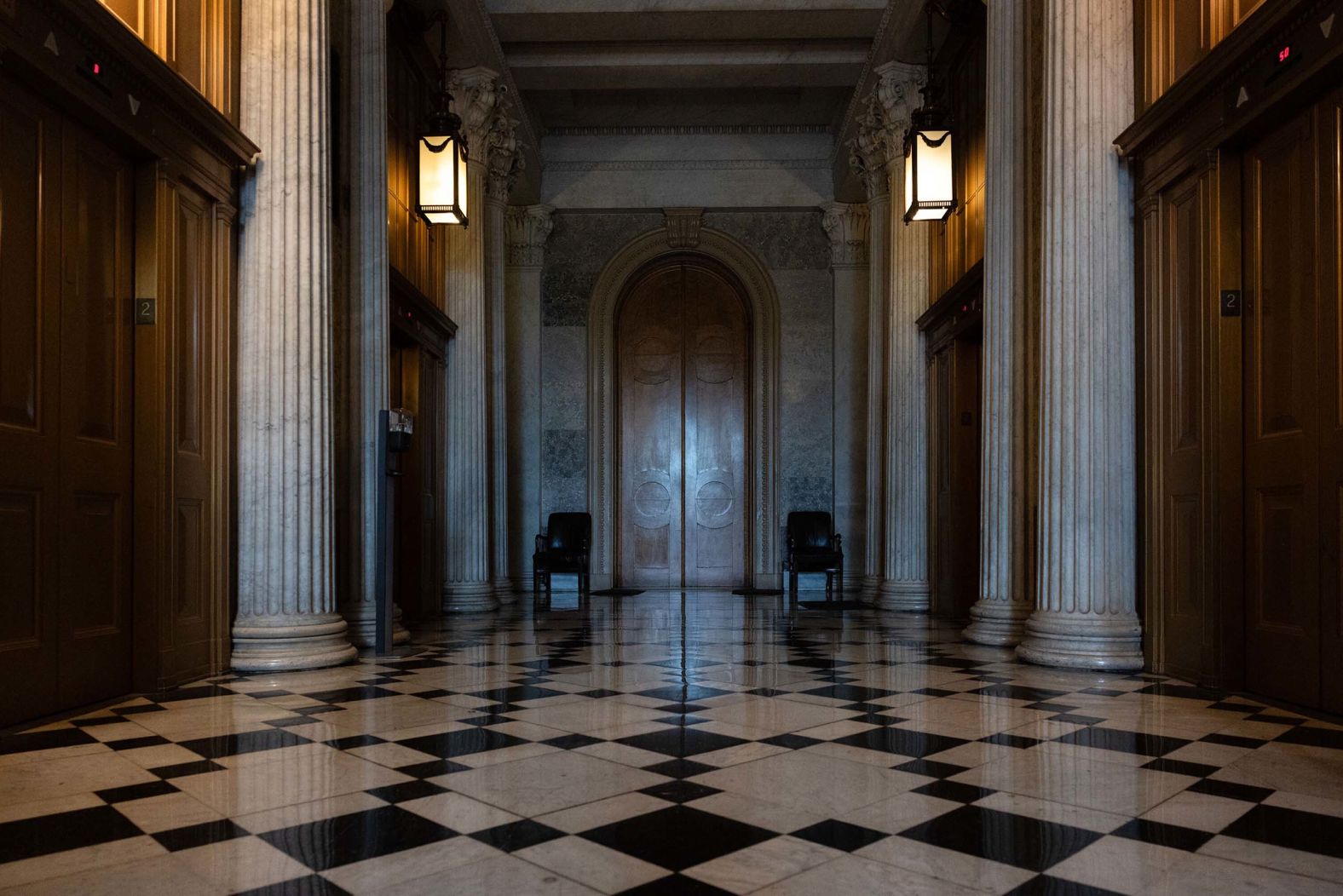 A hallway is empty at the US Capitol in Washington, DC, on Monday, October 13. <a href="index.php?page=&url=https%3A%2F%2Fwww.cnn.com%2F2025%2F09%2F26%2Fpolitics%2Fgovernment-shutdown-september-2025-explained">The federal government shut down</a> on October 1 after failing to reach a funding deal.