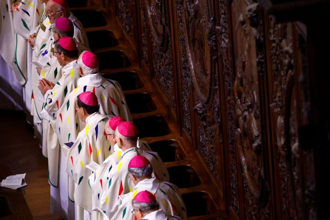 Bishops attend Mass on December 8.