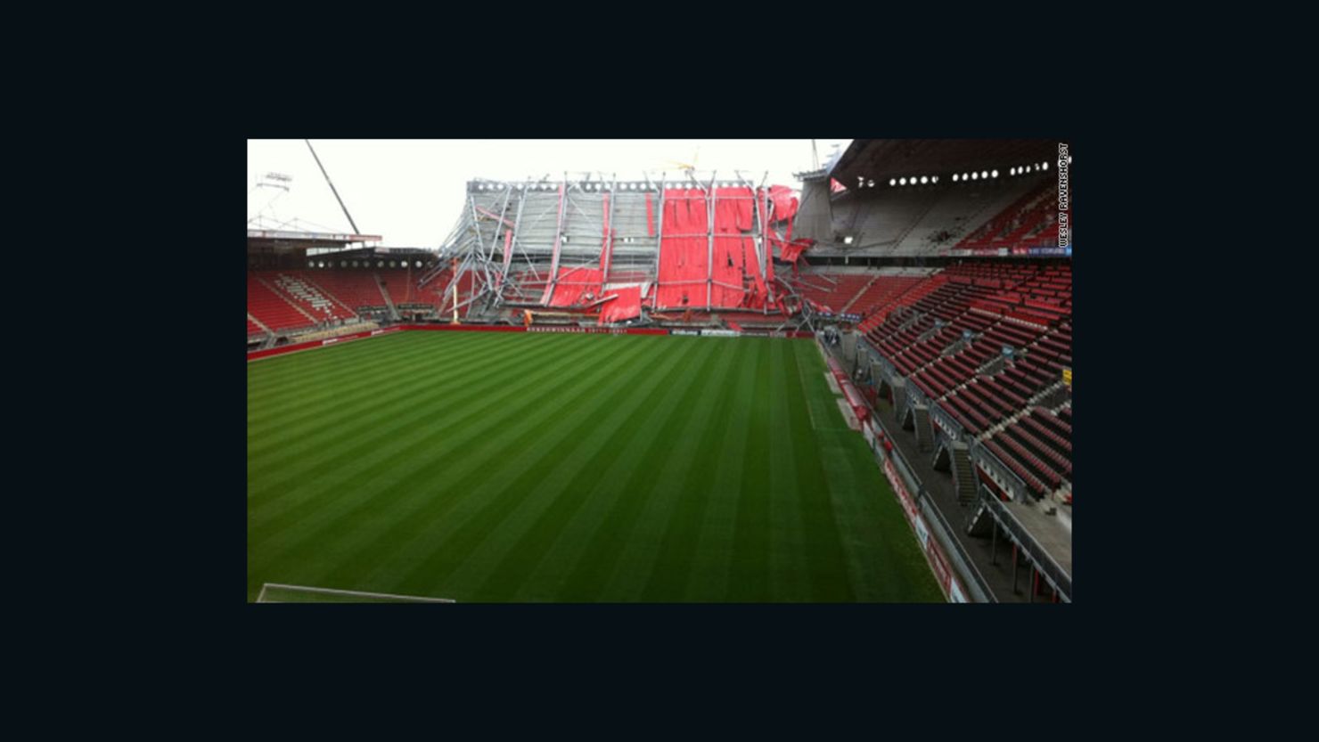Workers injured in Dutch soccer stadium roof collapse CNN