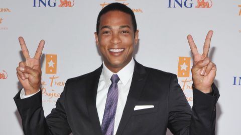 Don Lemon poses on the red carpet at a fundraising event for gay youth suicide prevention.